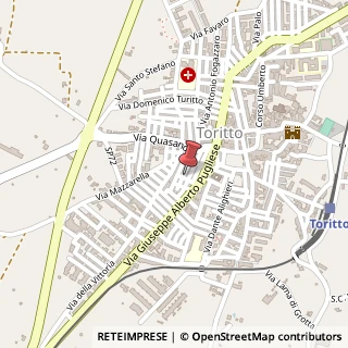 Mappa Via Gaetano Donizetti, 44, 70020 Toritto, Bari (Puglia)