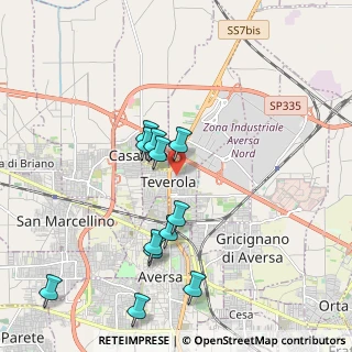 Mappa Via Giovanni Pascoli, 81030 Teverola CE, Italia (2.06333)