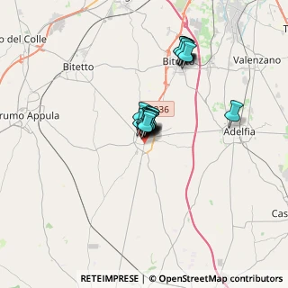 Mappa Via Thaon de Revel, 70028 Sannicandro di Bari BA, Italia (2.746)