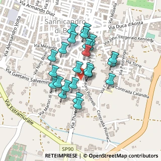 Mappa Via M. Ranieri, 70028 Sannicandro di Bari BA, Italia (0.17778)