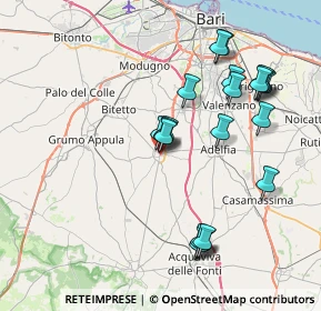 Mappa Via Francesco Crispi, 70028 Sannicandro di Bari BA, Italia (8.287)