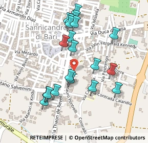 Mappa Via Francesco Crispi, 70028 Sannicandro di Bari BA, Italia (0.25)