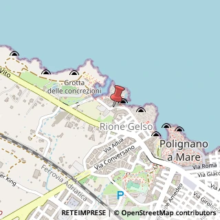 Mappa Lungomare Domenico Modugno, 33, 70044 Polignano a Mare, Bari (Puglia)