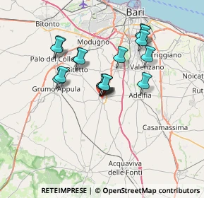 Mappa Via Fratelli Rosselli, 70028 Sannicandro di Bari BA, Italia (5.95235)