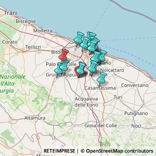 Mappa Via Fratelli Rosselli, 70028 Sannicandro di Bari BA, Italia (9.475)