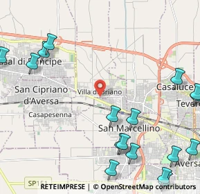 Mappa Via L. Santagata, 94014 Villa di Briano CE, Italia (3.36)