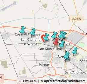 Mappa Via L. Santagata, 94014 Villa di Briano CE, Italia (3.56364)