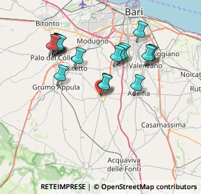 Mappa Via Pietro Scuralli, 70028 Sannicandro di Bari BA, Italia (7.76632)