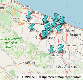 Mappa 70020 Toritto BA, Italia (12.599)