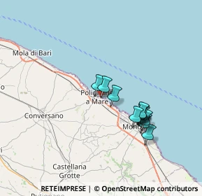 Mappa Via Parco del Lauro, 70044 Polignano A Mare BA, Italia (6.30091)