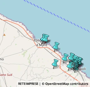 Mappa Via Parco del Lauro, 70044 Polignano A Mare BA, Italia (5.48421)