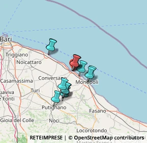 Mappa Via Parco del Lauro, 70044 Polignano A Mare BA, Italia (8.85667)