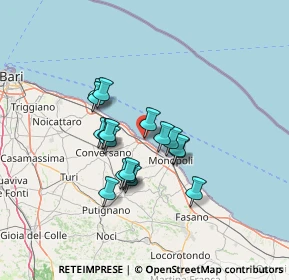 Mappa Via Parco del Lauro, 70044 Polignano A Mare BA, Italia (11.01556)