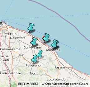 Mappa Via Parco del Lauro, 70044 Polignano A Mare BA, Italia (9.52389)