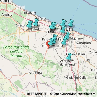 Mappa 70020 Toritto BA, Italia (14.06722)