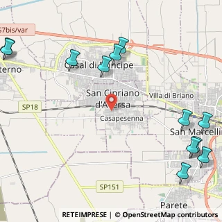 Mappa Via Livorno, 81030 Casapesenna CE, Italia (3.4125)