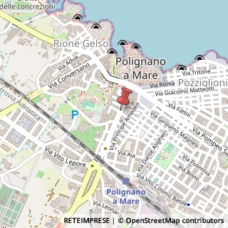 Mappa Via Martiri di Dogali, 45, 70044 Polignano a Mare, Bari (Puglia)