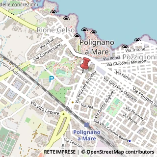 Mappa Via Martiri di Dogali, 24, 70044 Polignano a Mare, Bari (Puglia)