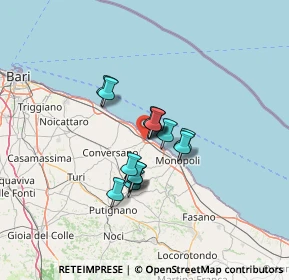 Mappa Strada Comunale Badello, 70044 Polignano A Mare BA, Italia (8.87933)