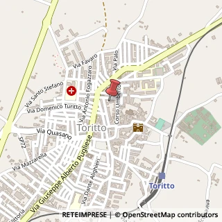 Mappa Via Milite Ignoto, 1, 70020 Toritto, Bari (Puglia)
