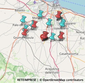 Mappa Via Mezardo, 70028 Sannicandro di Bari BA, Italia (5.8895)