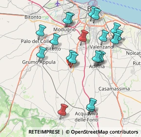 Mappa Via Mezardo, 70028 Sannicandro di Bari BA, Italia (8.6115)