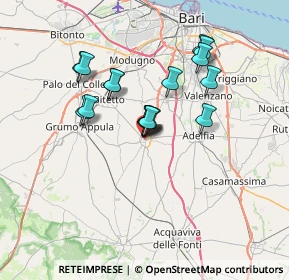 Mappa Via Mezardo, 70028 Sannicandro di Bari BA, Italia (5.86412)