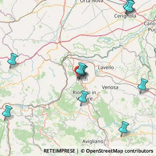 Mappa Via Taranto, 85025 Melfi PZ, Italia (25.34583)