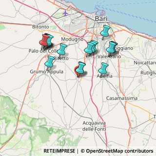 Mappa Via Spirito Santo, 70028 Sannicandro di Bari BA, Italia (7.70632)