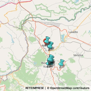 Mappa Via Giacinto Albini, 85025 Melfi PZ, Italia (6.125)