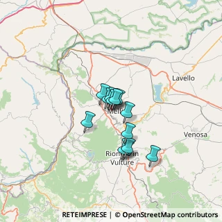 Mappa Via Spinelle, 85025 Melfi PZ, Italia (4.32308)