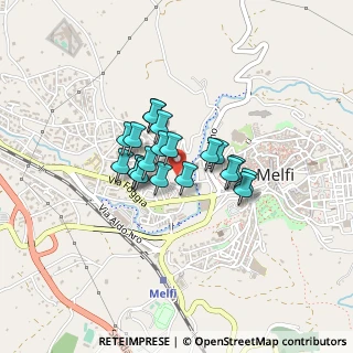 Mappa Via Spinelle, 85025 Melfi PZ, Italia (0.286)