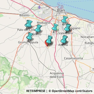 Mappa Via Nicola Sacchetti, 70028 Sannicandro di Bari BA, Italia (6.89167)