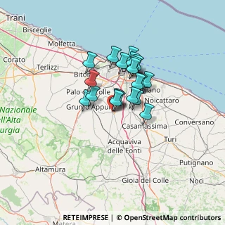 Mappa Via Nicola Sacchetti, 70028 Sannicandro di Bari BA, Italia (9.6225)