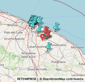 Mappa Z.I Via, 70016 Noicattaro BA, Italia (11.4605)