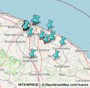 Mappa Z.I Via, 70016 Noicattaro BA, Italia (13.22)