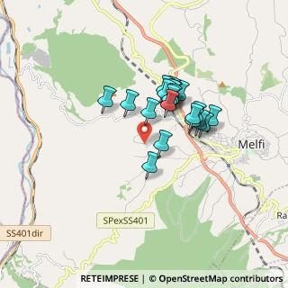 Mappa Via Pratilamia, 85025 Melfi PZ, Italia (1.3545)