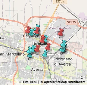 Mappa Via Cirillo, 81030 Teverola CE, Italia (1.429)