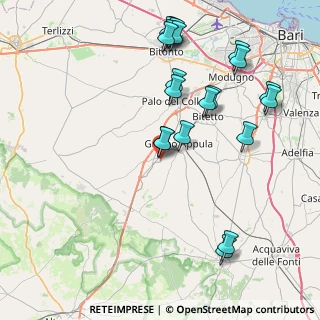 Mappa Viale dei Caduti, 70020 Toritto BA, Italia (9.777)