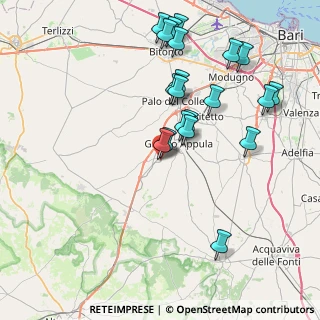 Mappa Viale dei Caduti, 70020 Toritto BA, Italia (8.82)