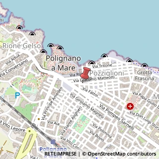 Mappa Via Ciclopi, 44, 70044 Polignano a Mare, Bari (Puglia)