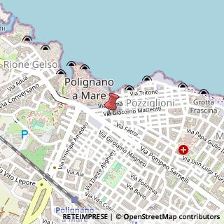 Mappa Via Atropo, 25, 70044 Polignano a Mare, Bari (Puglia)