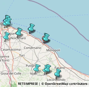 Mappa Via Vescovo de Luca, 70044 Polignano A Mare BA, Italia (21.1005)