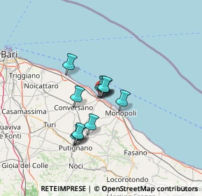 Mappa Via Vescovo de Luca, 70044 Polignano A Mare BA, Italia (9.12091)