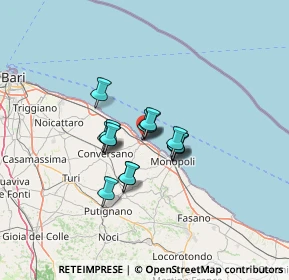 Mappa Via Vescovo de Luca, 70044 Polignano A Mare BA, Italia (8.69)