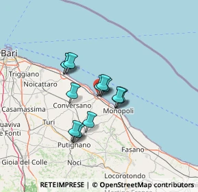 Mappa Via Vescovo de Luca, 70044 Polignano A Mare BA, Italia (10.115)