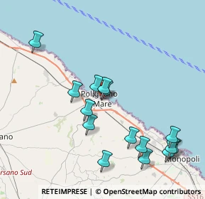 Mappa Via Vescovo de Luca, 70044 Polignano A Mare BA, Italia (4.48867)