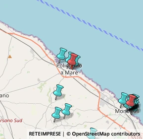 Mappa Via Vescovo de Luca, 70044 Polignano A Mare BA, Italia (6.3265)