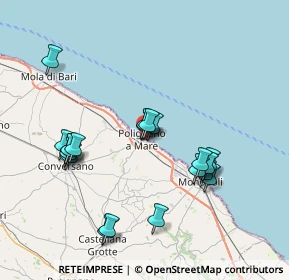 Mappa Via Vescovo de Luca, 70044 Polignano A Mare BA, Italia (7.973)