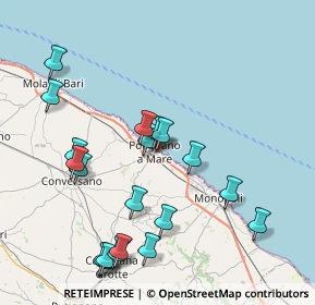 Mappa Via Vescovo de Luca, 70044 Polignano A Mare BA, Italia (9.3035)